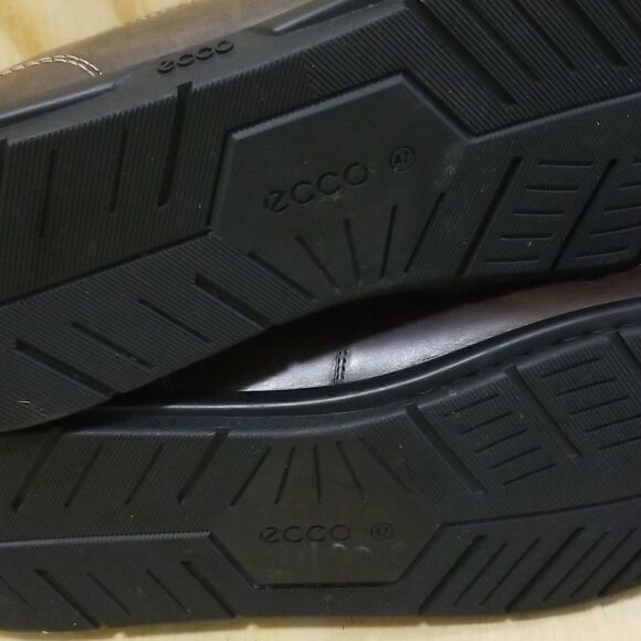 Ecco Classic Moc Coffee Antic Calf Mens Size 13 - Picture 10 of 11